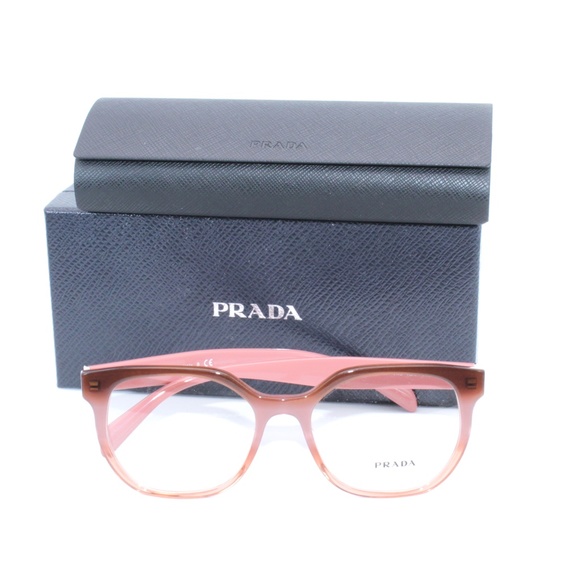 Prada Eyeglasses VPR02U 52.17 VX5-101 140 Brown Pi - Picture 7 of 7
